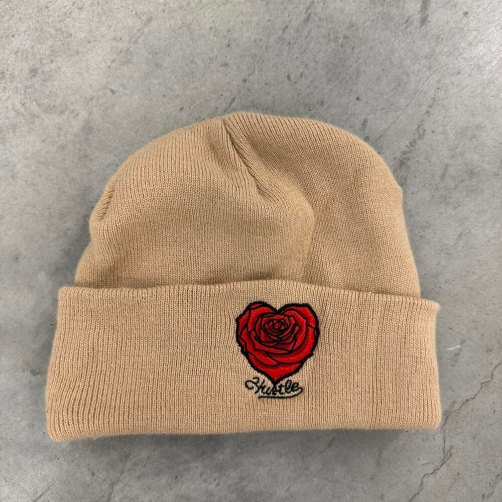 Hustler-apparel Men's Tan and Cream Hat